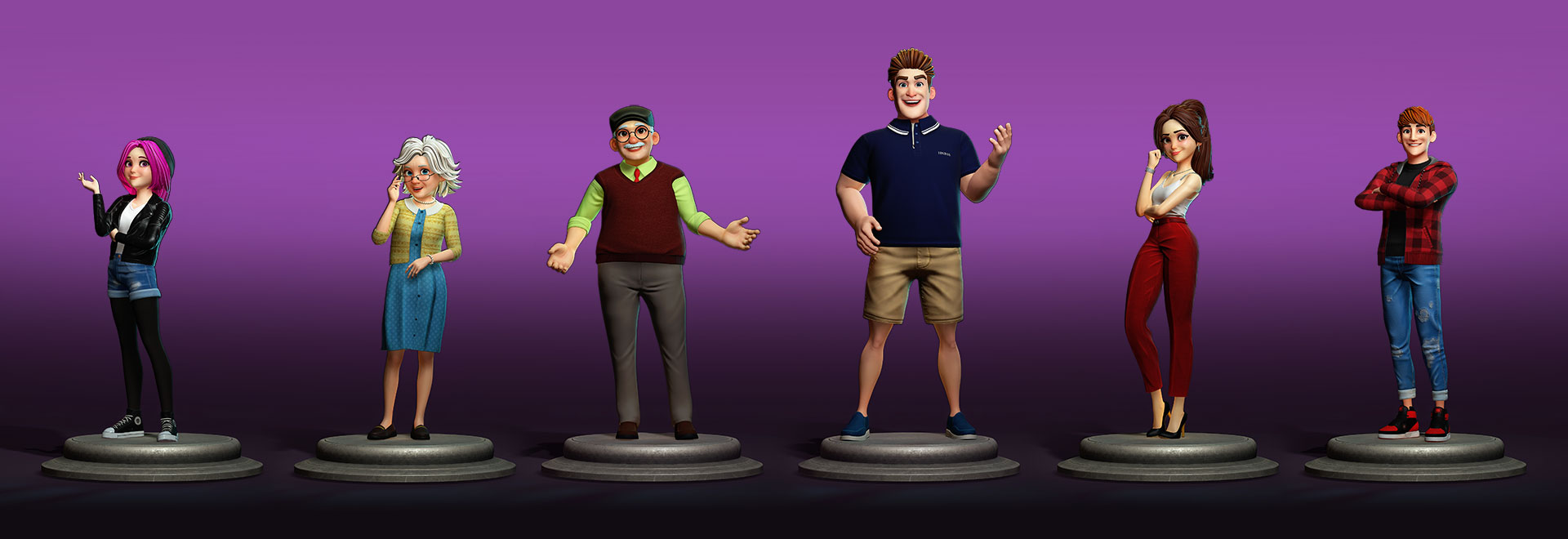 cartoon character-body shapes in clothes